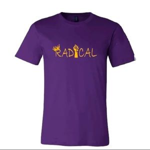 Purple and Gold Radical Classic T